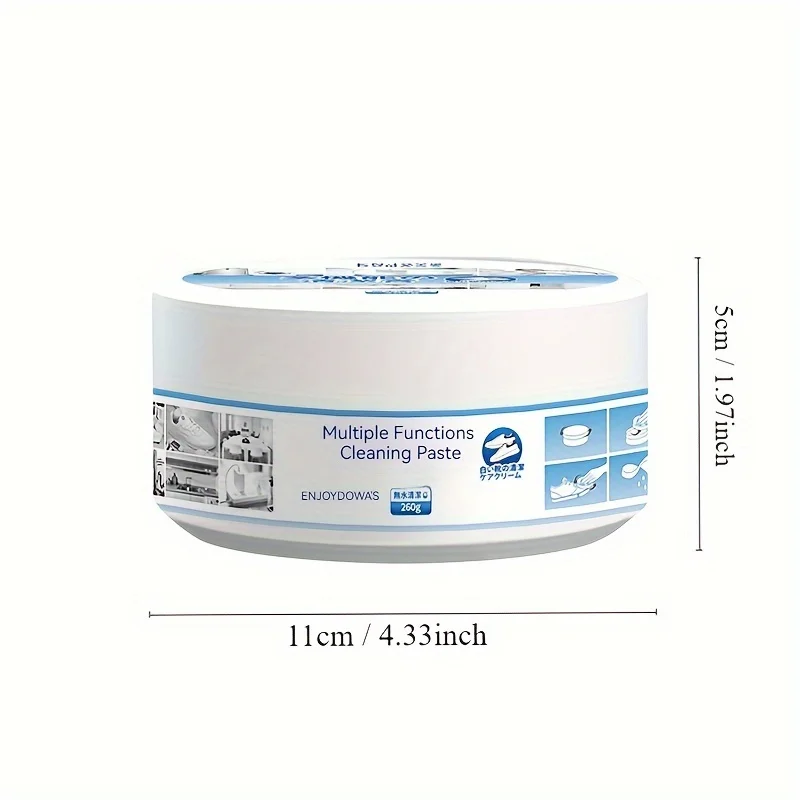 260g Multi-functional Cleaning Cream Shoe Whitening Polishing Paste For Sneakers Home Cleaning
