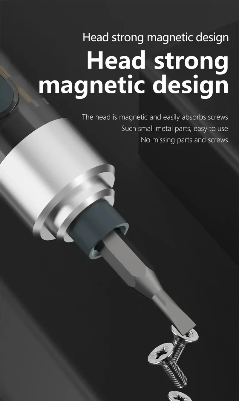 Obeng Listrik Cerdas MaAnt L5 Pro dengan Penyesuaian Torsi Ganda Cocok untuk Peralatan Rumah Tangga dan Alat Perbaikan Ponsel