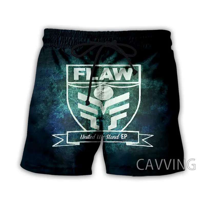 CAVVING 3D Print  Flaw Band  Summer Beach Shorts Streetwear Quick Dry Casual Shorts Sweat Shorts for Women/men