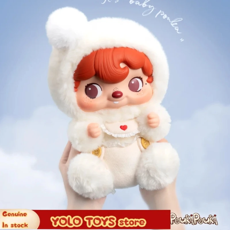 

Genuine Poukapouka Mianyun Vinyl Face Kawaii Baby Figurine Big Doll Trendy Toy Ornaments Action Figure Collection Toy Gift
