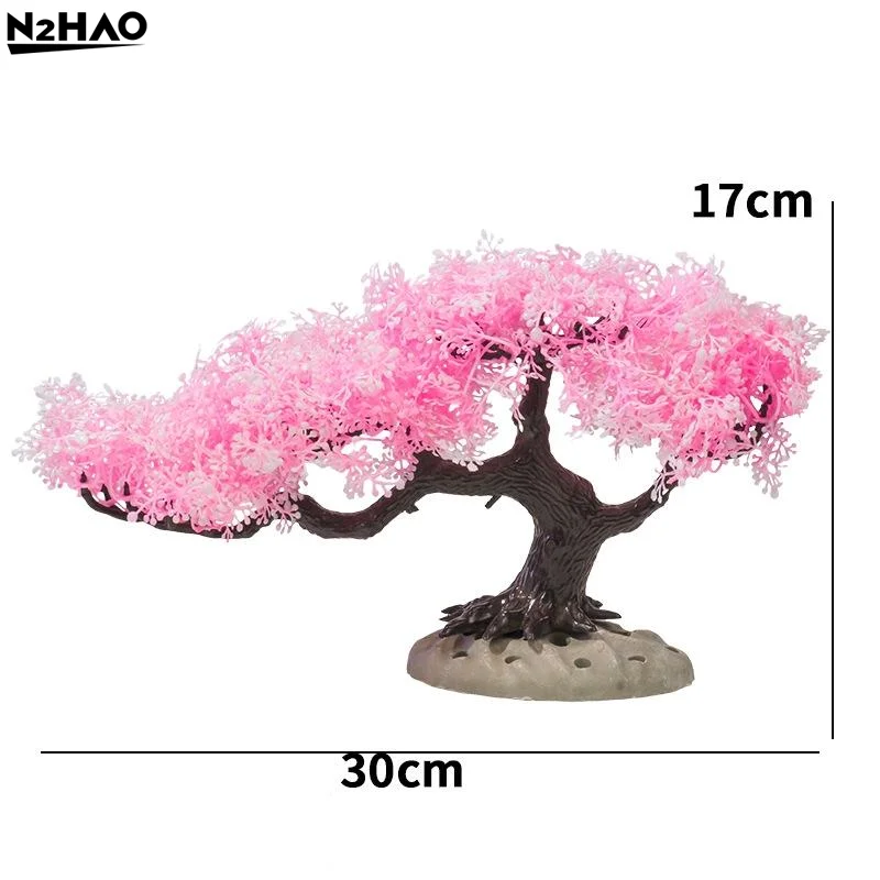 Nuevo árbol simulado decoración de acuario pecera acuario planta de plástico simulación Artificial plantas de agua decoración de pecera