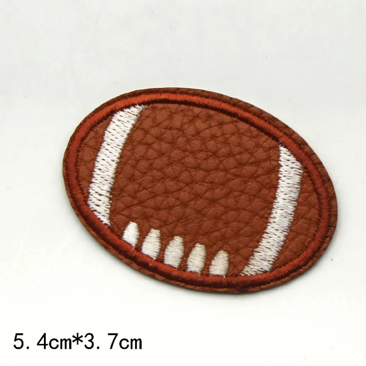 Ironing basketball, baseball, PU leather, adhesive tape, badge patches