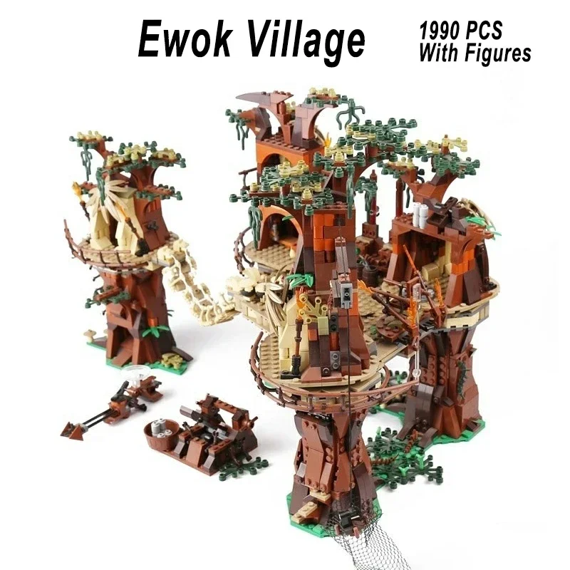 1990pcs The Ewoke Villaged Building Blocks Brick Toys for Adults Children Assemble Block Christmas Gift Compatible 10236