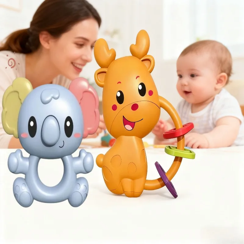 Juguetes coctelera para bebé, rompecabezas moribable, campanas calmantes para cama, ejercicio de educación temprana, materiales respetuosos con el medio ambiente