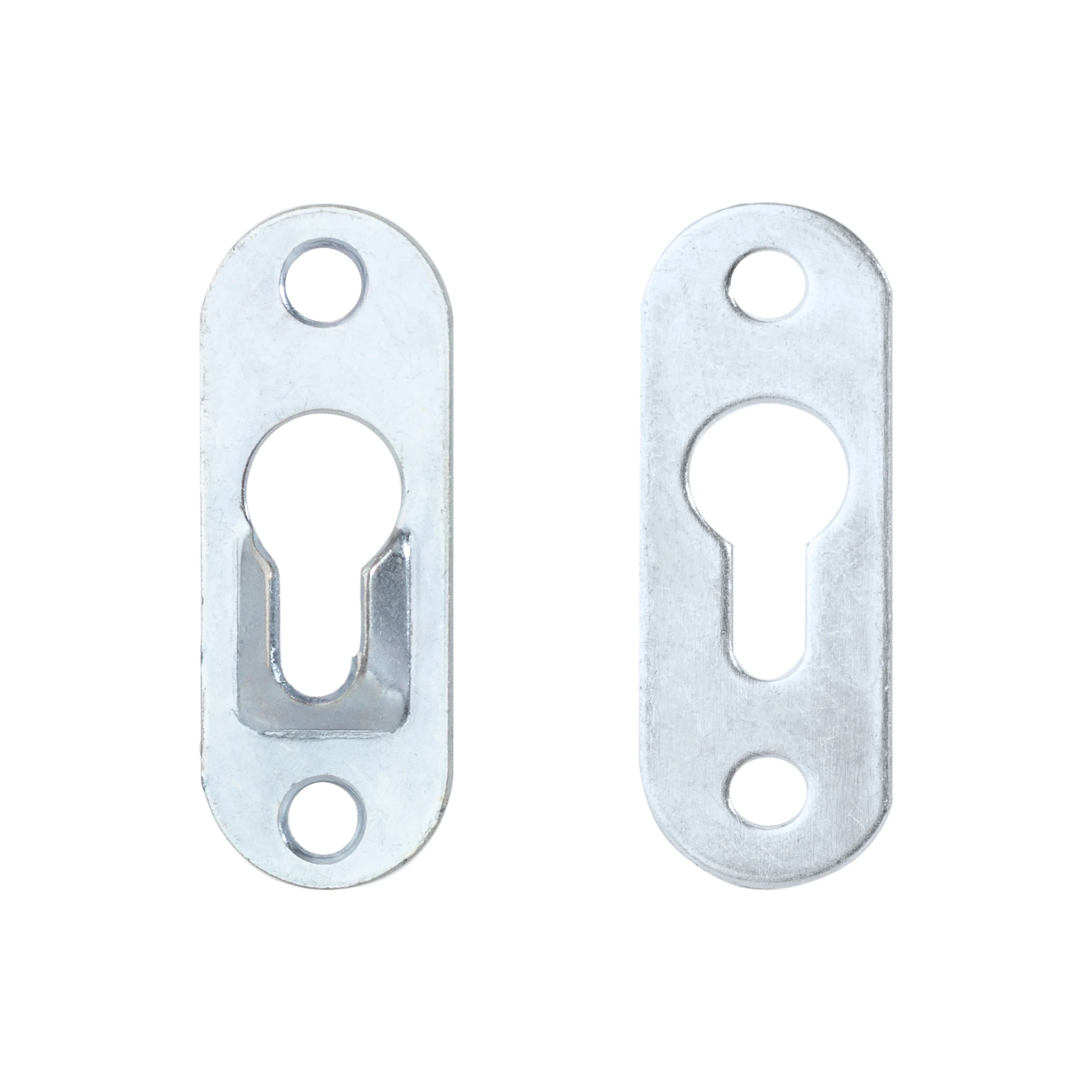 2pcs Silver Iron Hanging Plates Mirror Picture Oil Painting Photo Frame Metal Hanger Connection Hook for Wall Decorative Holder