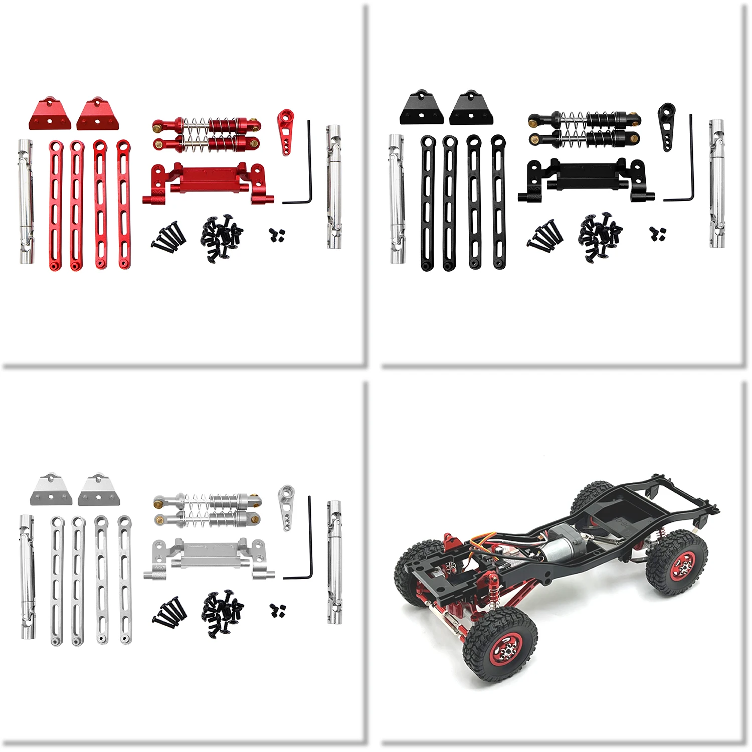 

MN 82S Metal Shock Absorber and Mount Pull Rod Drive Shaft For MN82 MN82Pro LC79 1: 12 Accessories Car Accessories
