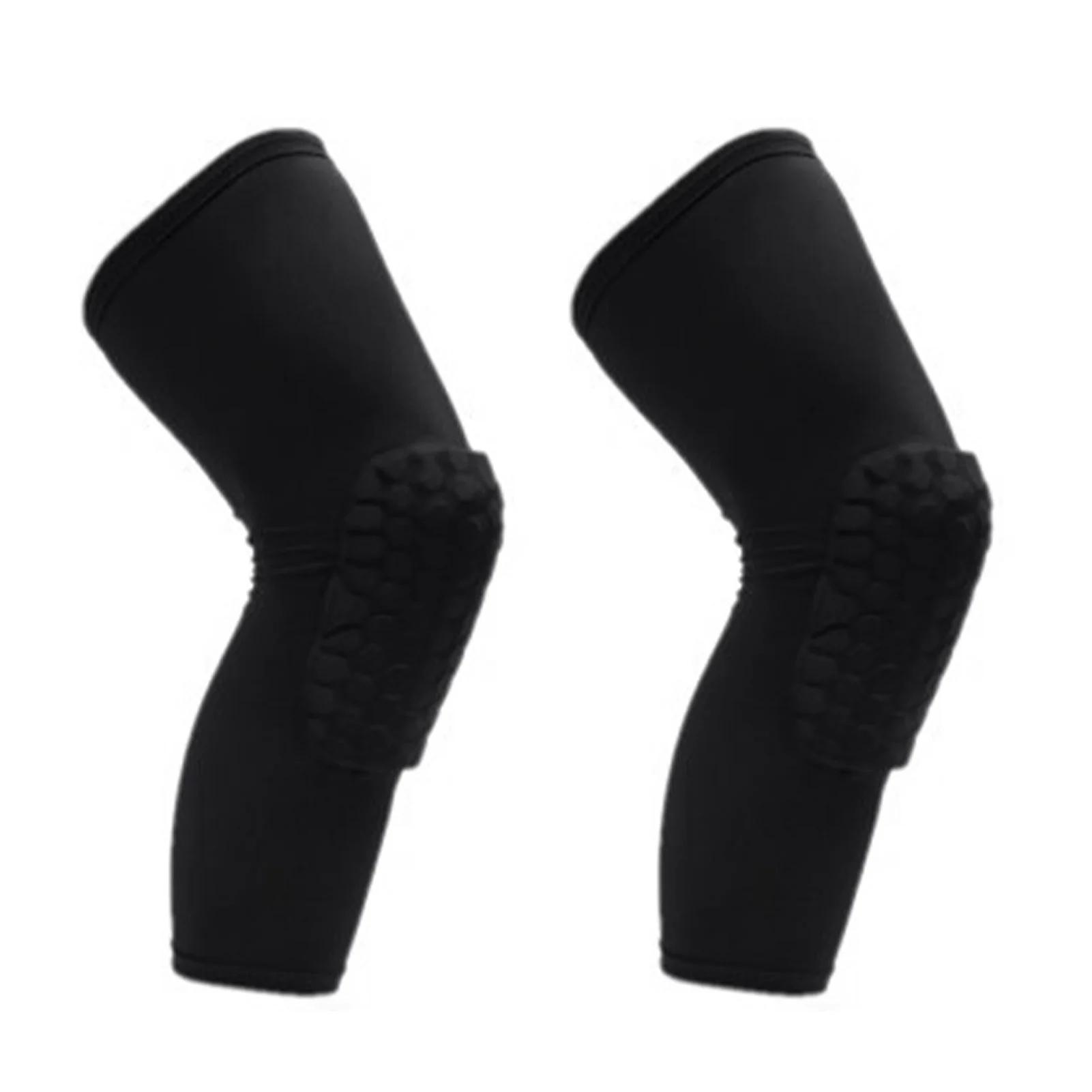Knee Brace Unisex Lengthened Honeycomb Anti Collision Compression Knee Sleeve for Basketball Basketball Knee Pad Knee Brace