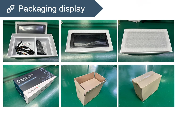 12.3인치 CMS 모니터 후방 거울 역방향 카메라 백업 풀 HD 1080p 미러 카메라