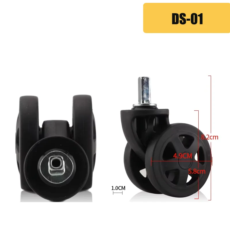 Delsey 3841 Luggage Wheel Accessory Wear-resistant Travel Suitcase Bag Sliding Caster Roller Wheel Replacement