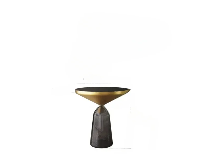 Table with Anti-rust Matte Finish Design, Side Table for Basement