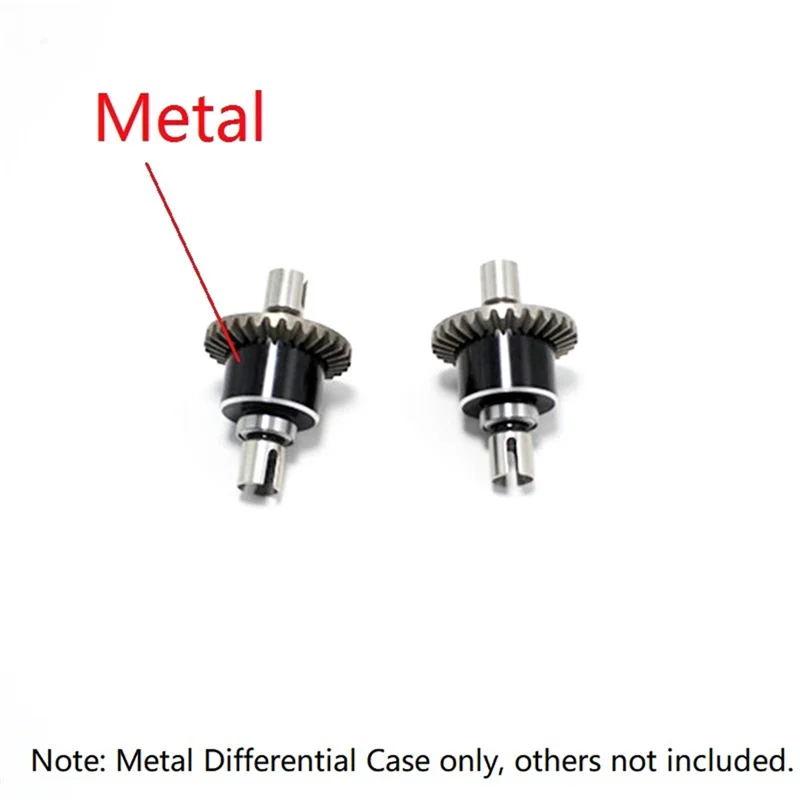 Carcasa diferencial de Metal para coche teledirigido, 2 piezas, 144001, 144010, 124007, 124016, 124018, 124019