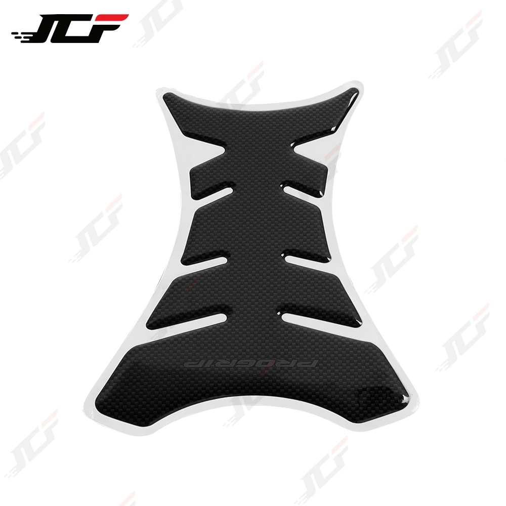 3D Motorcycle Carbon Fiber Tank Pad Tank Cap Protector Racing Sticker Universal for HONDA SUZUKI YAMAHA Kawasaki KTM Hayabus view 5