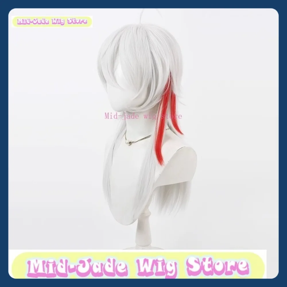 Peruka Mid-jade Wig Store Wuthering Waves Jiyan Cosplay Anime Gra Role-playing Syntetyczne Włosy Halloween Party