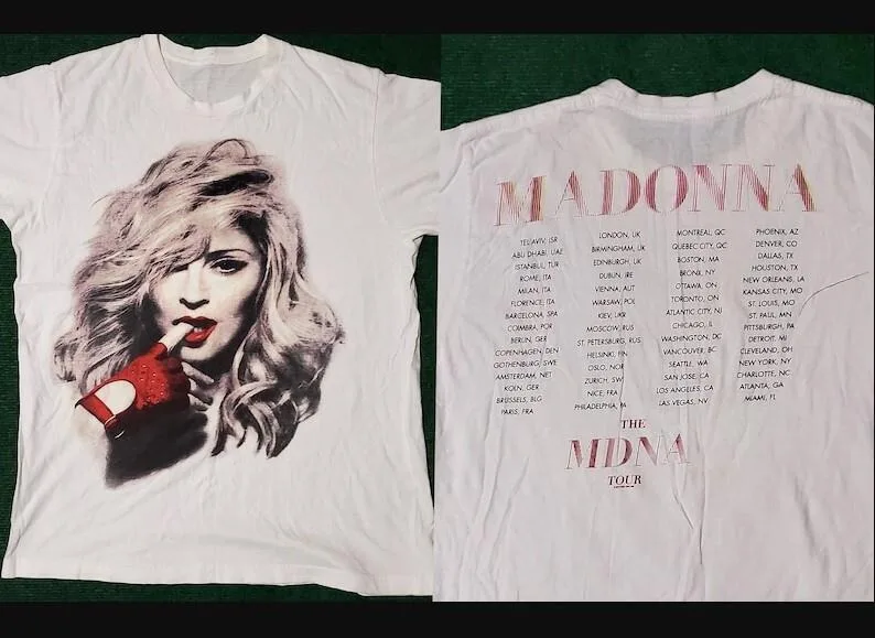 Madonna The MDNA Tour T-Shirt Madonna Tour 2012 Shirt