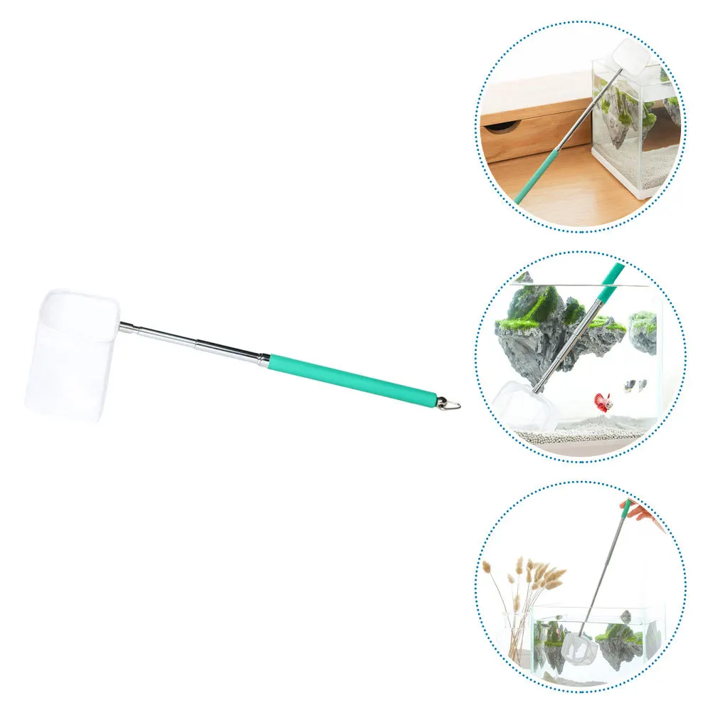

Fish Landing Net with Telescopic Handle 3D Water Pressure Resistant Dense Fine Mesh for Catch Release Fishing Shrimp Tank Use