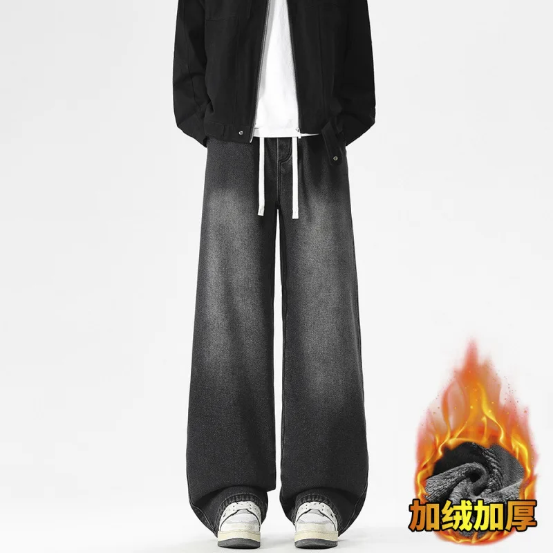 ملابس للرجال سراويل شتوية Pantalones Hombre ملابس الشارع الشهير Y2K ملابس جينز للرجال جينز فضفاض جينز رجالي جينز رجالي من قماش الدنيم