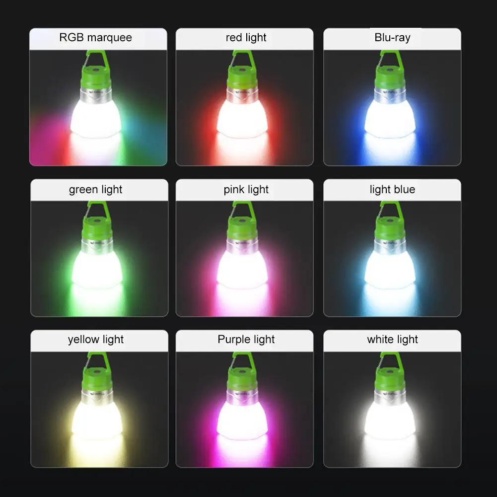 المحمولة هوك فانوس مصباح ليد جيب قابل لإعادة الشحن في الهواء الطلق التخييم زجاجة ماء ضوء للمشي لمسافات طويلة متعددة المشهد شنقا الأضواء #6