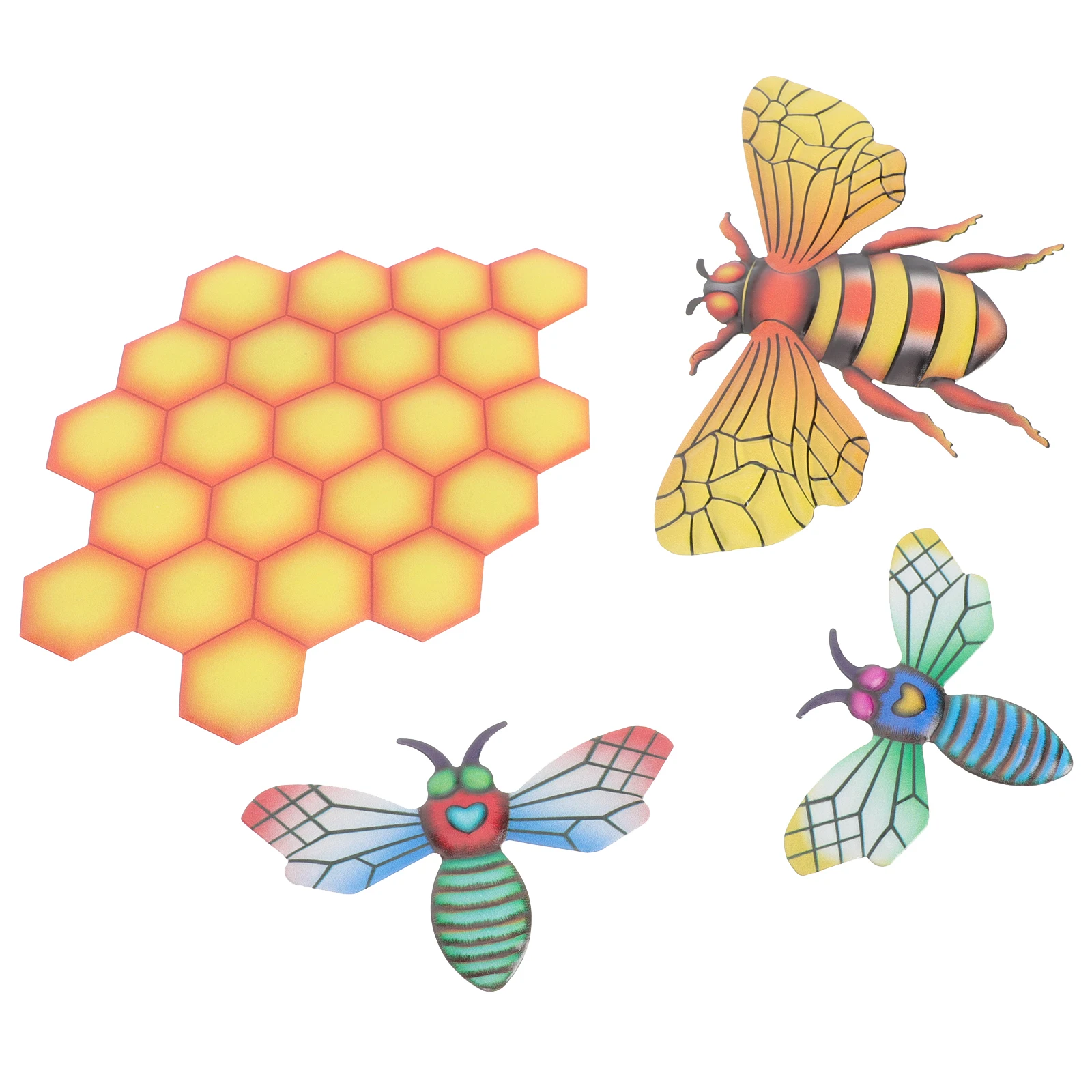 

Bee Hive Wall Decor Iron nament Honeycomb Pendant Hanging Pendants Background Shaped Bee Shaped Pendant Wall naments Study