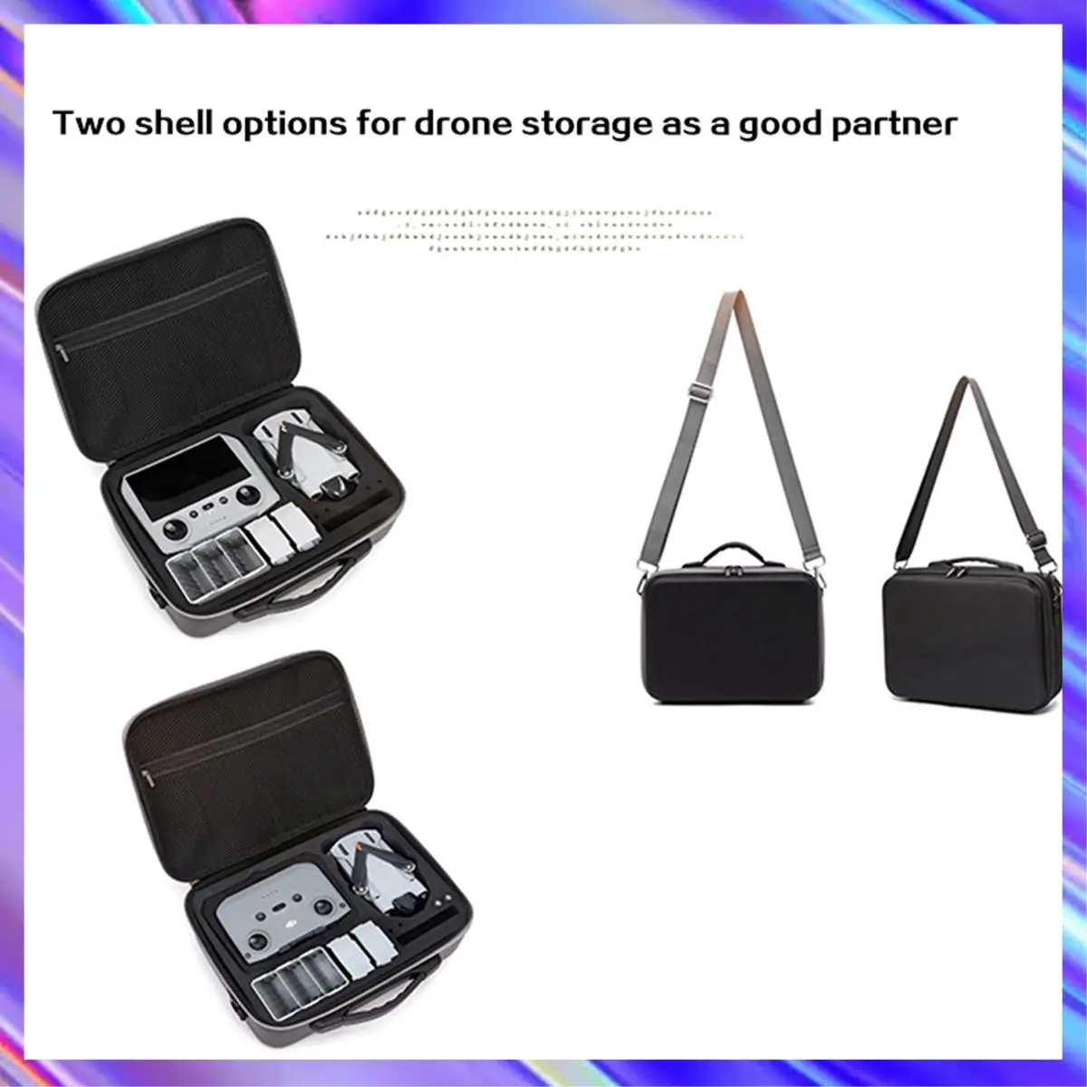 

A98Z Travel Backpack Shoulder Bag RC/RC N1 Storage Bag For DJI Mini 3 Pro Portable Suitcase