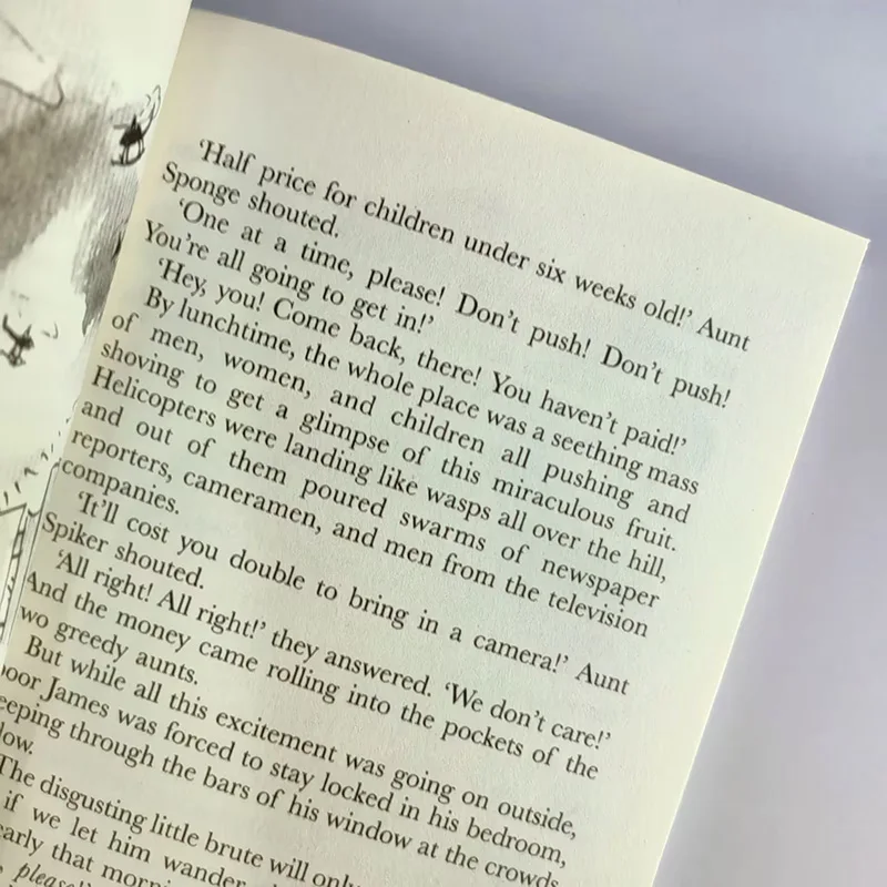 رولد دال جيمس والخوخ العملاق النسخة الإنجليزية الكلاسيكية قبل النوم القصص المصورة لتنوير الأطفال وتنمية الدماغ #3