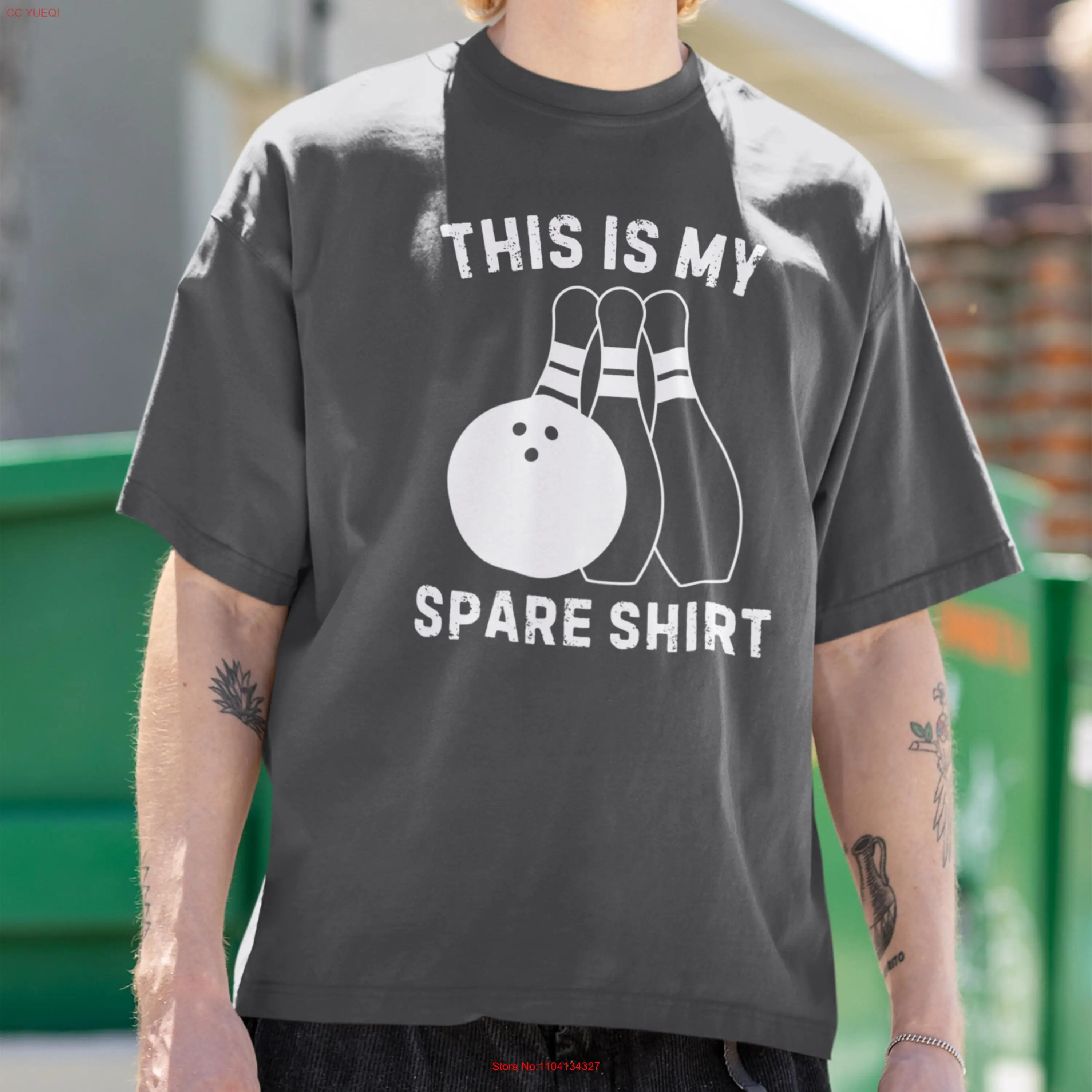 Esta es mi camiseta de repuesto, amante de bolos Retro para Bowler, Vintage, divertidas mangas largas o cortas