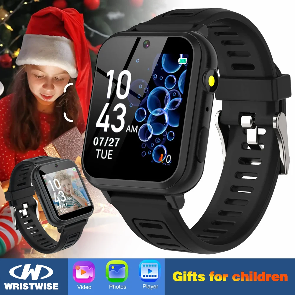 kids watch smartwatch with 24 game alarm music player video and audio recording suitable for toys for boys and girls aged 3-12