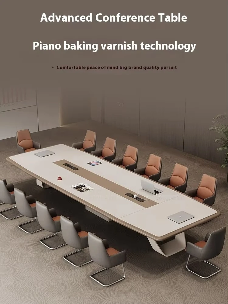 Office Furniture White Conference Table Long Table New Large Creative Negotiation Conference Room Tables And Chairs