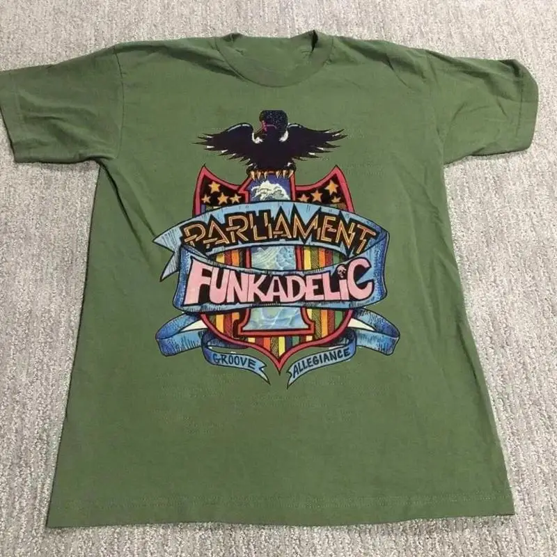 George Clinton And Parliament Funkadelic Military Green T Shirt Full Size S 5Xl
