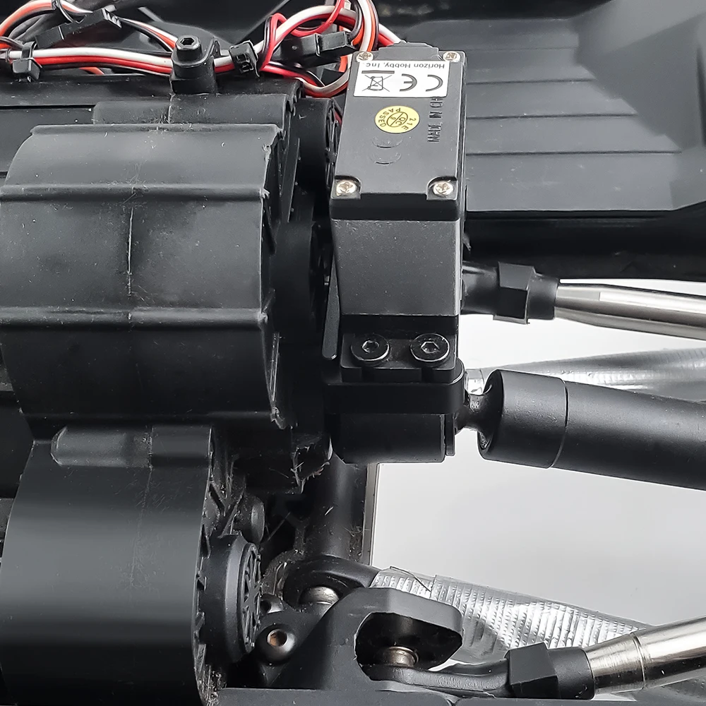 MIBIDAO Aluminiowy Uchwyt Serwa Zmiany Biegów do Samochodu RC Crawler 1/6 Axial SCX6 AXI05000 Części Zamienne