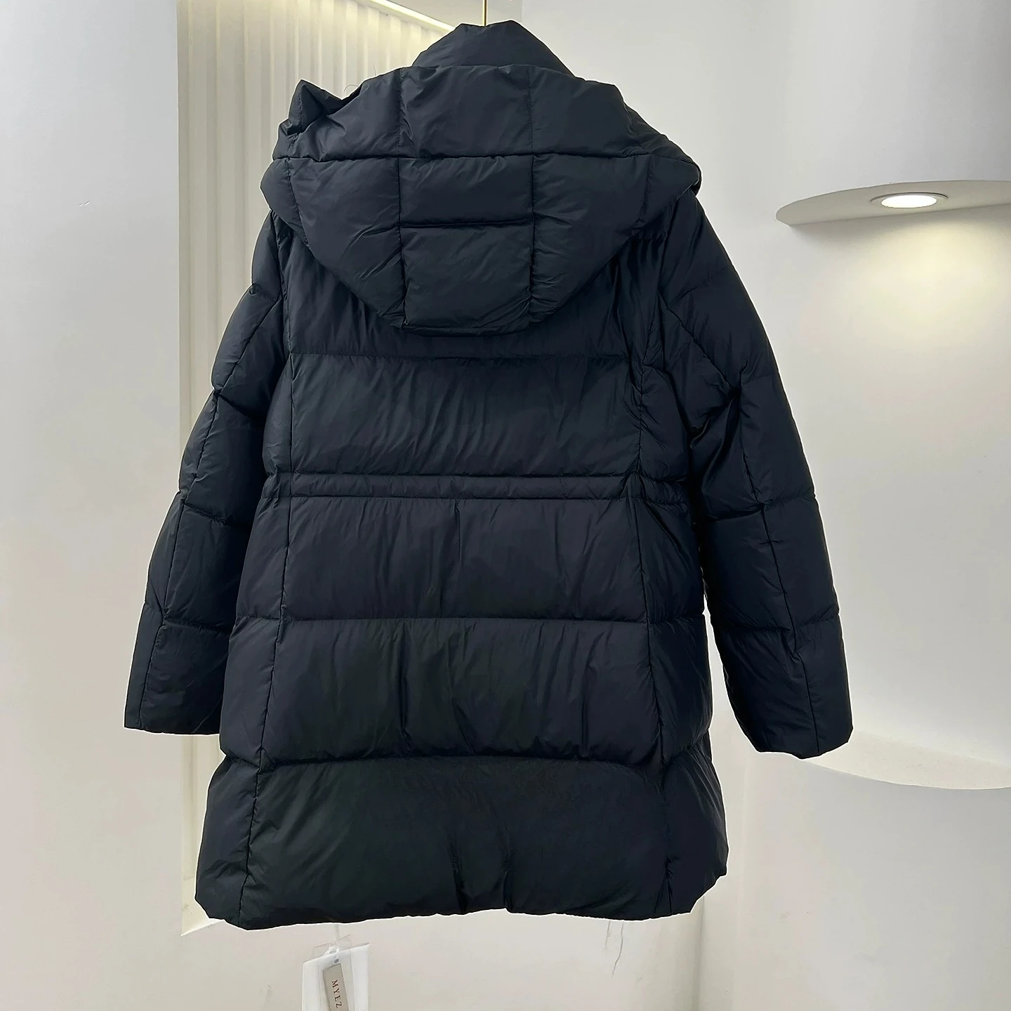 Winter Down Jacket Women's Jacket Commuting Windproof Hooded Goose Jacket