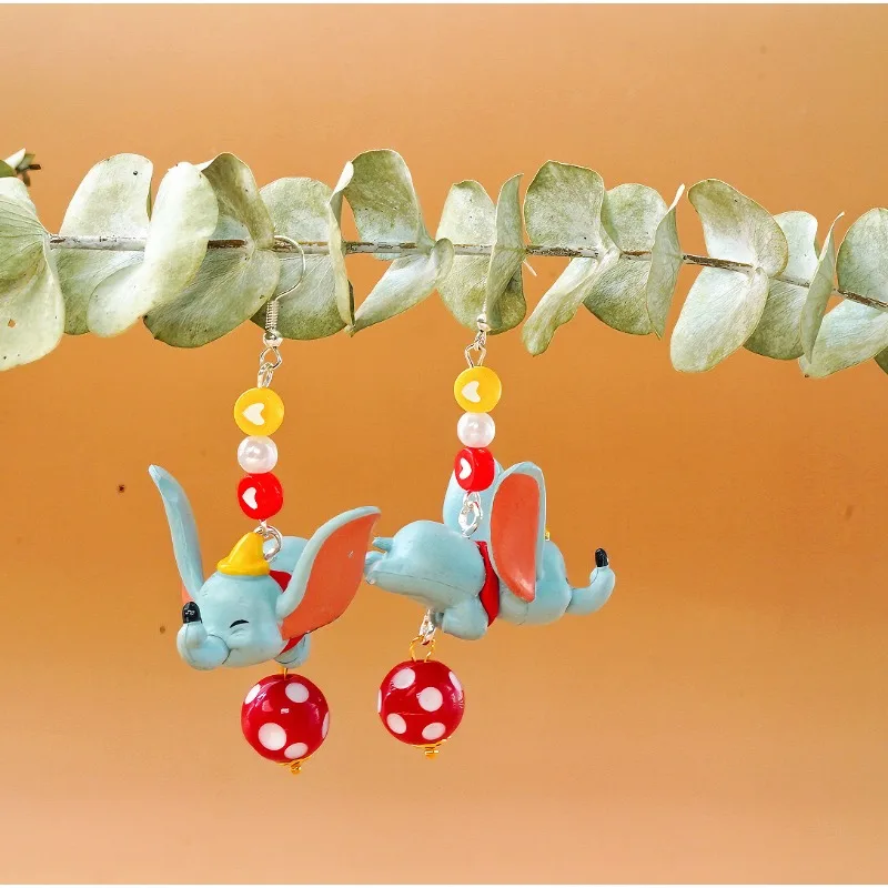 Disney lindo Dumbo pequeño corazón en forma de cúpula de cristal hecha a mano regalos fanáticos