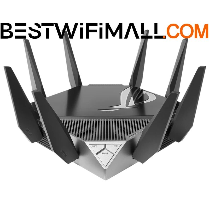 

ASUS GT-AXE11000 WiFi 6E Gaming Router Tri-Band ROG Rapture 802.11AX New 6GHz Band 2.5G WAN/LAN Port PS5 Compatible VPN Fusion