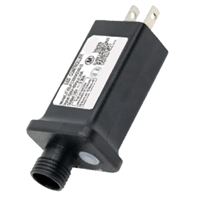 แหล่งจ่ายไฟปลั๊กหม้อแปลง 24V เหมาะสําหรับคริสต์มาสฮาโลวีนอุปกรณ์ LED ตกแต่งปลั๊ก US