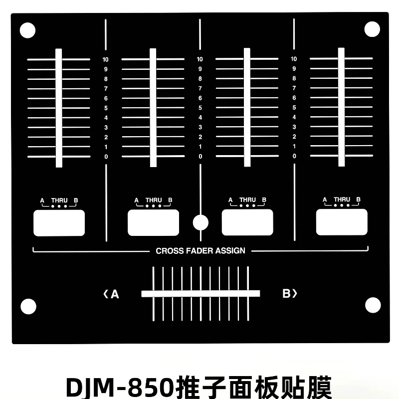 Pioneer DJM-850 Mixer Fader Panel Film Not An Iron Panel