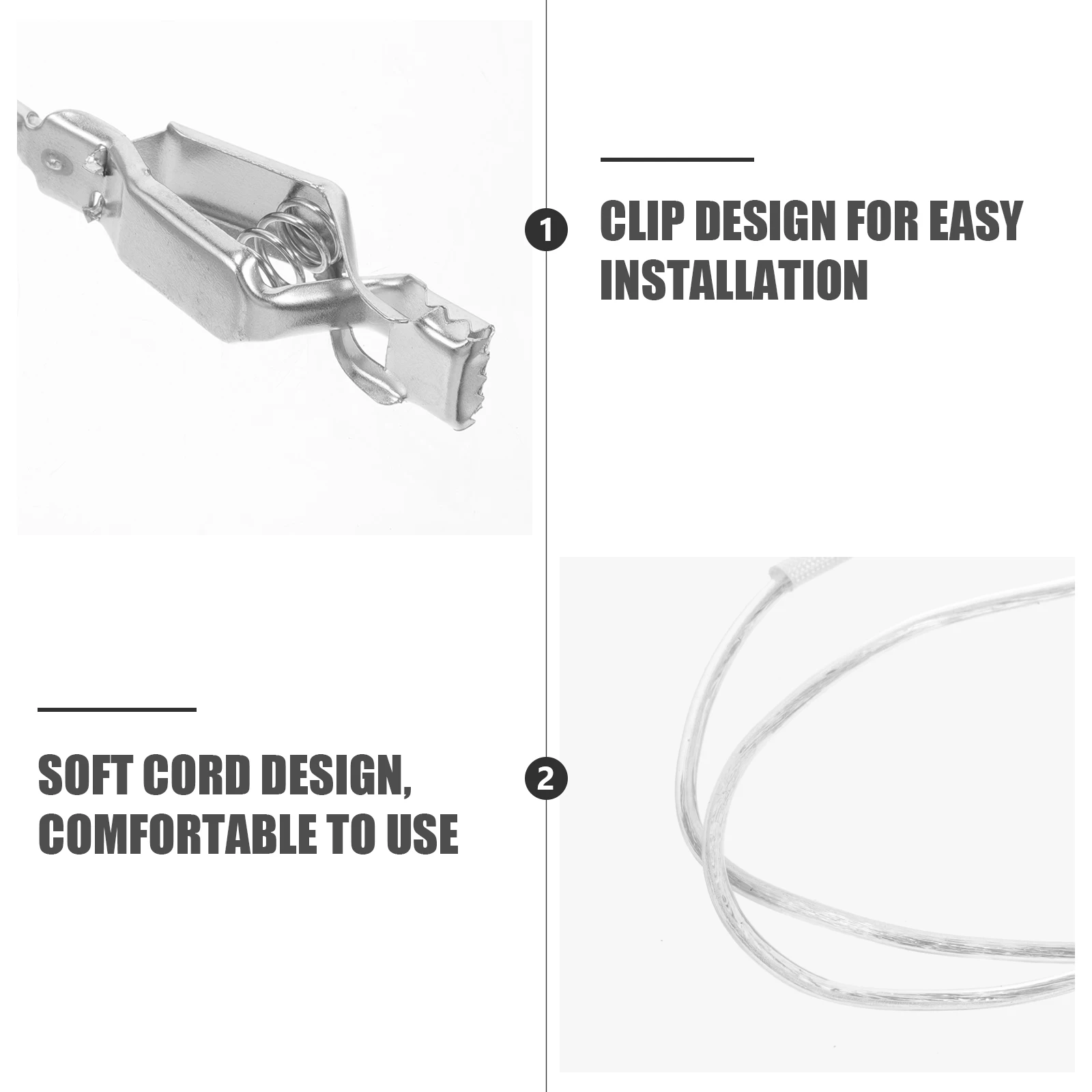 

Fencing Foil Wire Clip Head Cord Clamp Stainless Cable Supplies Equipment Body Cord Professional Accessory