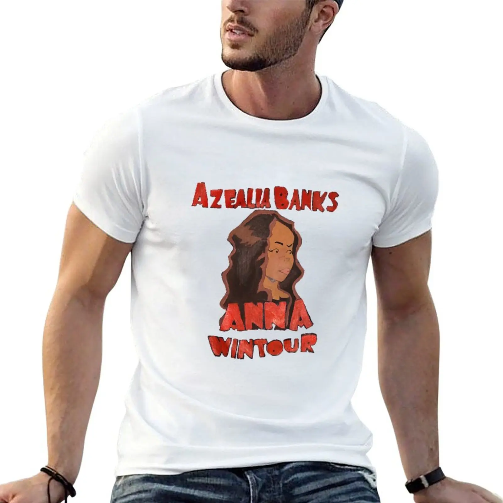 Azealia Banks Anna Wintour Painting T-Shirt boys whites funny meme t-shirts plain black t shirts men
