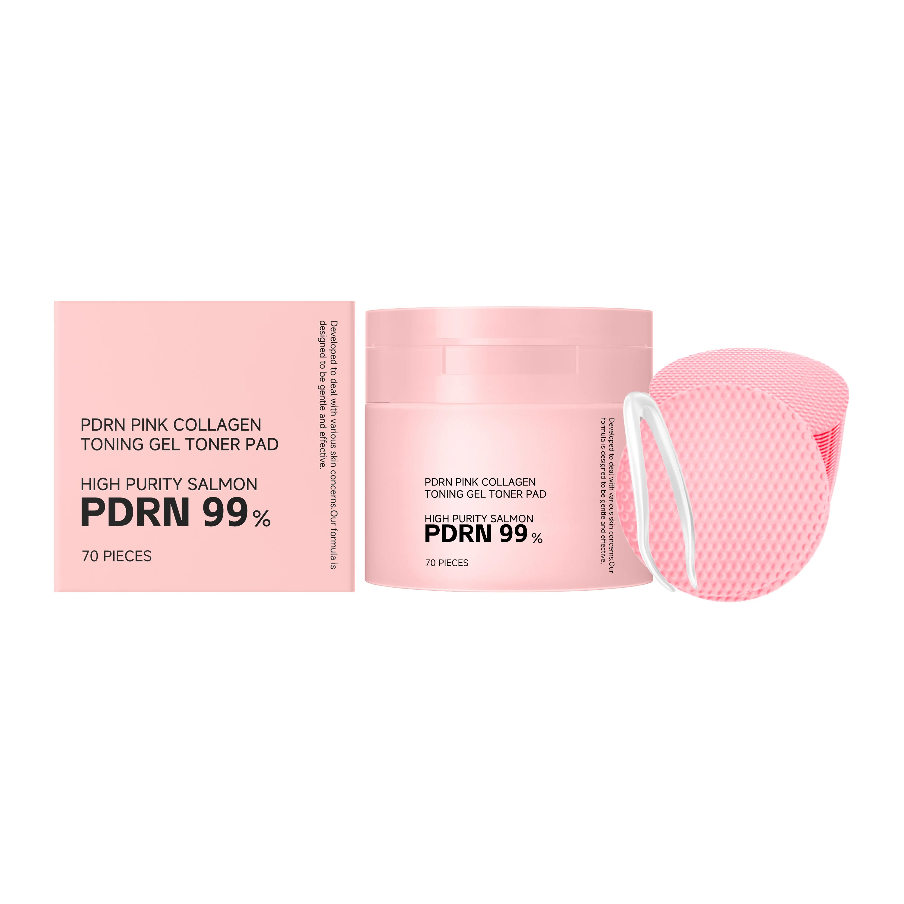 Collagen Repair Serum Cotton Pads Hydrating Brightening Improve Skin Elasticity Glow Smoothing Shrink Pores Firming Cotton Pads