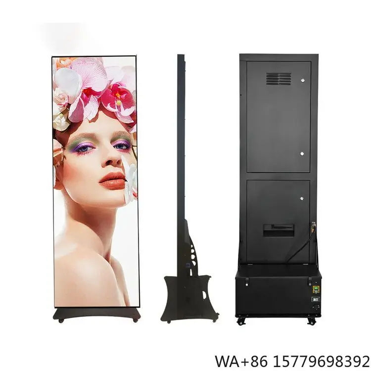 MVPLED Mobile Indoor P1.8 P2 P2.5 High Brightness Digital LED Advertising Stand Poster Display Screen