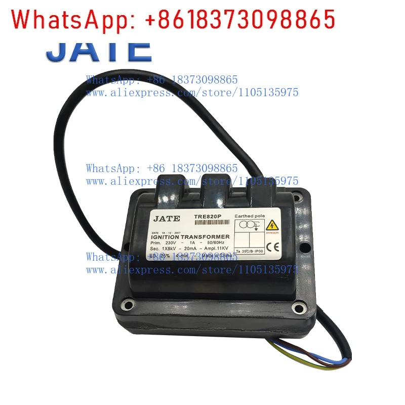 Ignition Transformer JATE TRE820 Gas Burner Ignition Transformer Adjustable Ignition Inductor Transformer