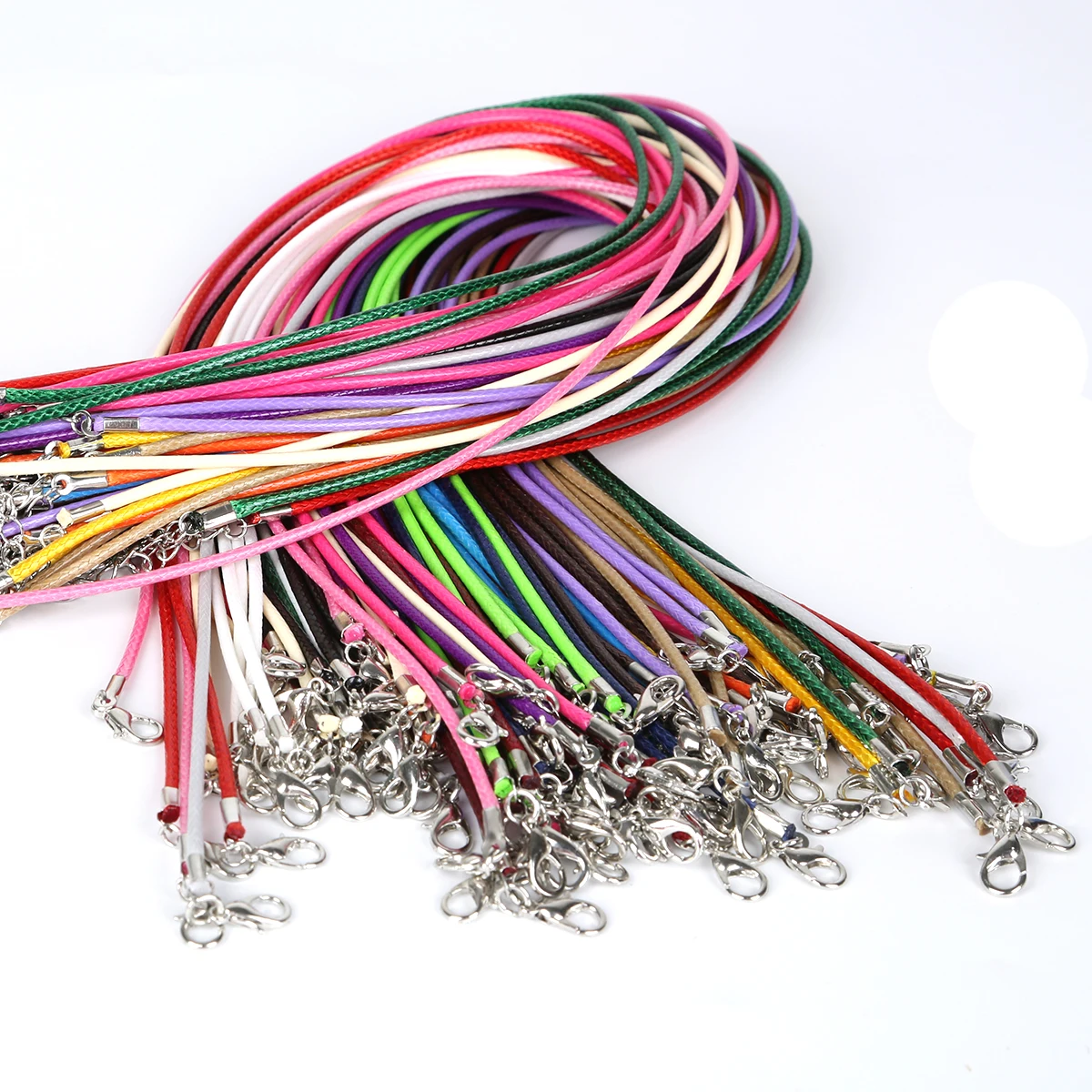 10Pcs/Lot 1.5/2mm Colorful Fauxs Leather Cord Adjustable Braided Rope For Necklace Bracelet DIY Jewelry Making Supplie Accessori