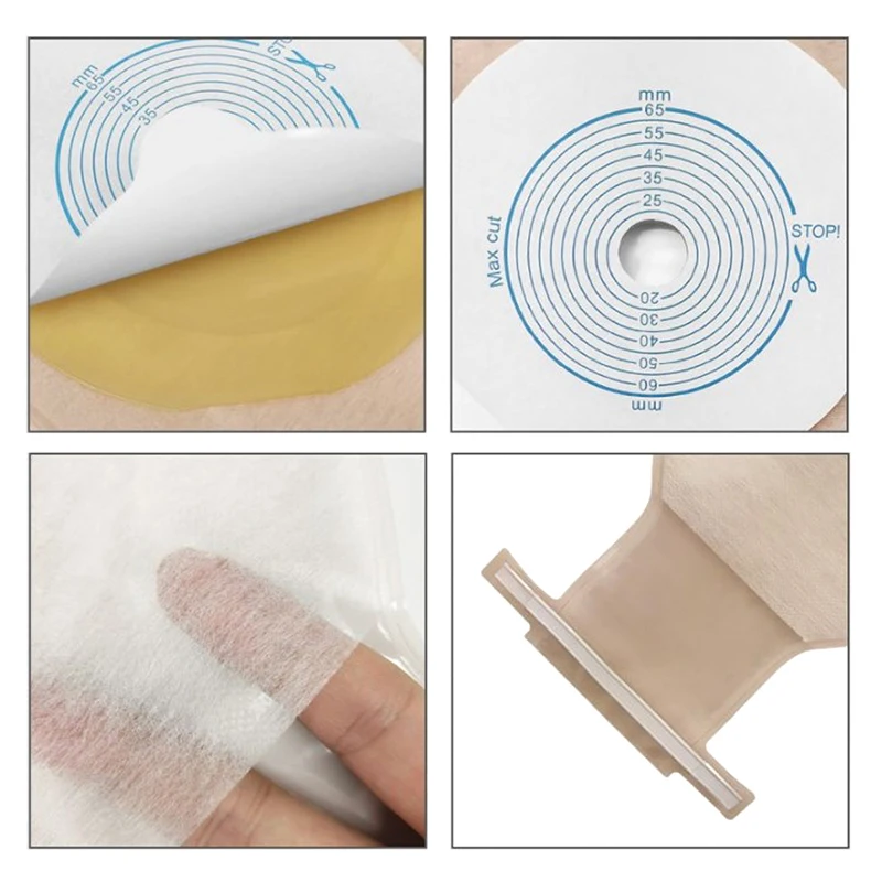 New Colostomy Bag Disposable Adhesive One Piece Drainable Ostomy Pouch Supplies For Ileostomy Disposable Colostomy Bag