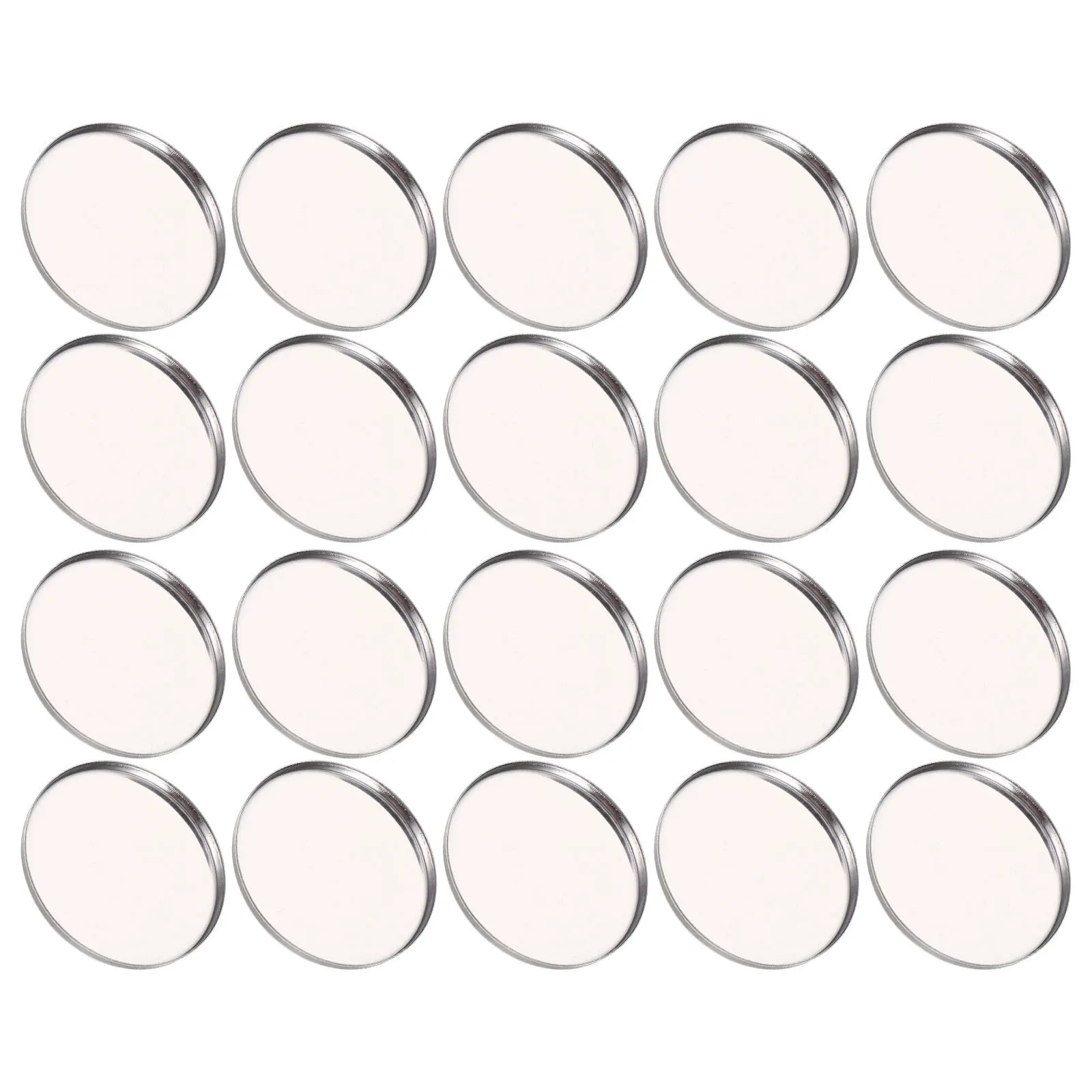 20pcs Eyeshadow Pan Empty Metal Tray Magnetic Plate Travel Storage Blusher Holder Diy Lipstick Container Makeup