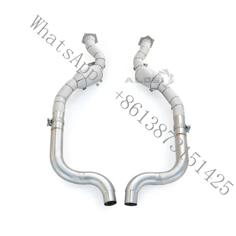 

Suitable LS500H 3.5 2017-2022 High-performance Catalytic Downpipe with Heat Shield Direct,