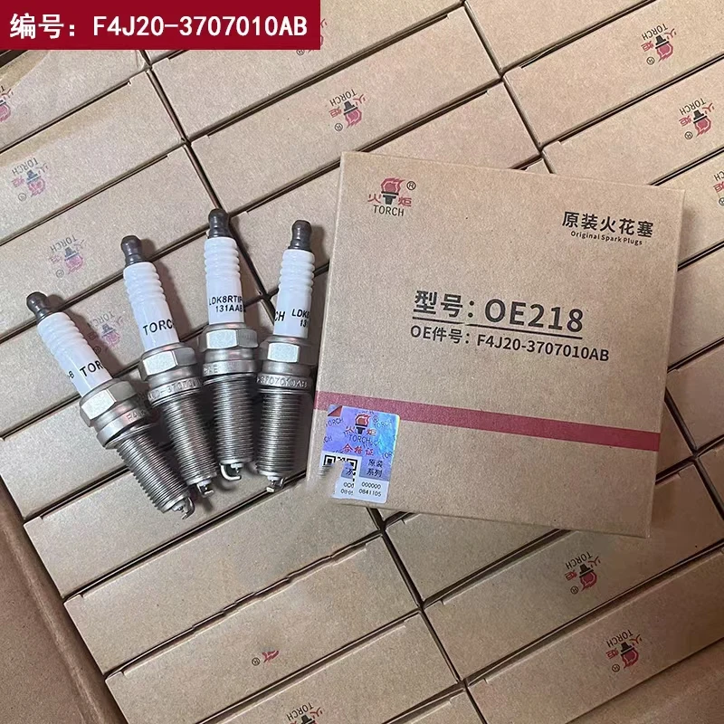 4pcs/set Spark Plug for Chery Tiggo 7,8,Arrizo 6,JETOUR X70,X90,1.5T F4J20-3707010AB