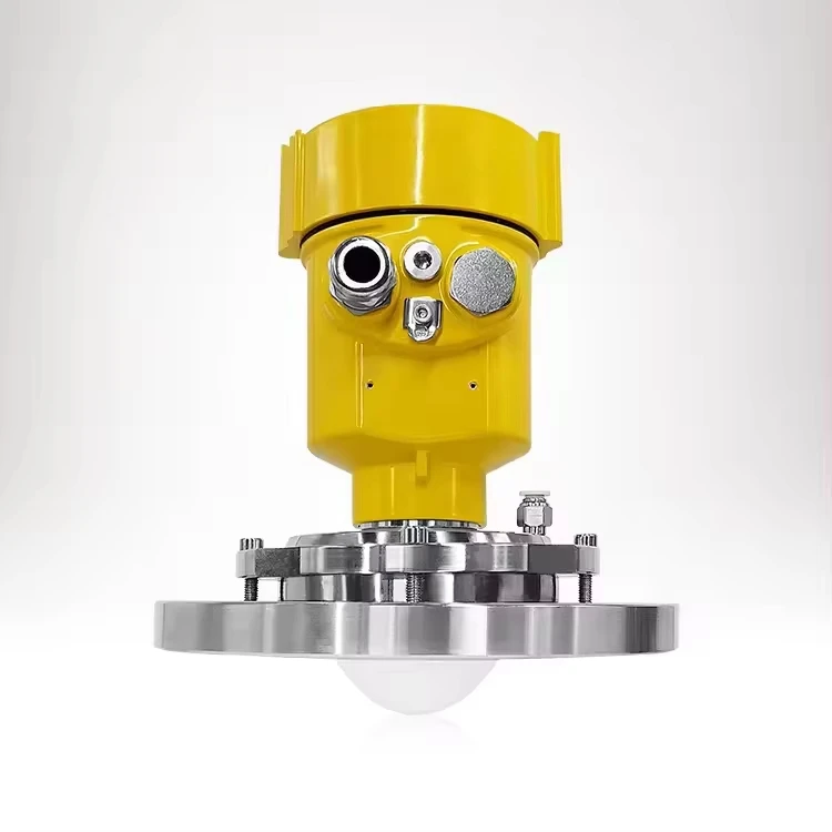 Hot Sales 80GHz Radar Level Sensor 1mm Accuracy 316 Stainless Steel Tuya App Compatible for Solid Powder Granular Silo Meter