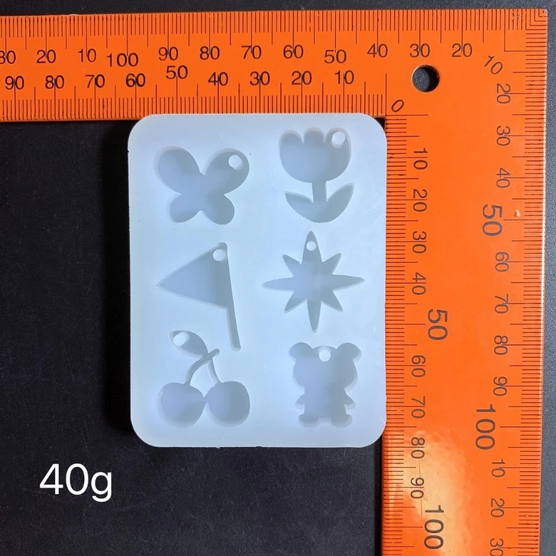 보석 주조 금형, 교수형 구멍이있는 실리콘 펜던트 수지 금형 DIY Crafts Dropship