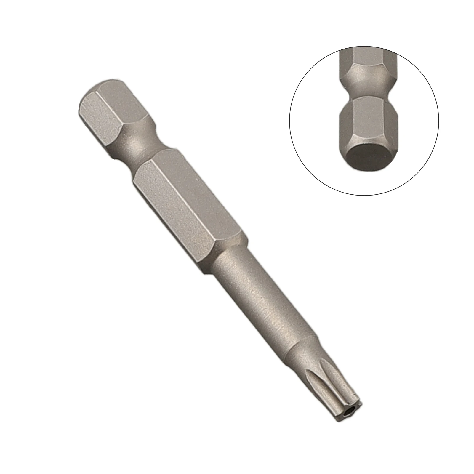 1pc 50mm Alloy Steel Magnetic Screwdriver For Torx Screwdriver Bit 1/4 Inch Hex Shank For Electric Screwdrivers