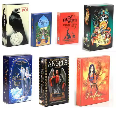 600styles tarot cards Lenormand Star foxfire angels oracle cards board game witch oracle deck-A