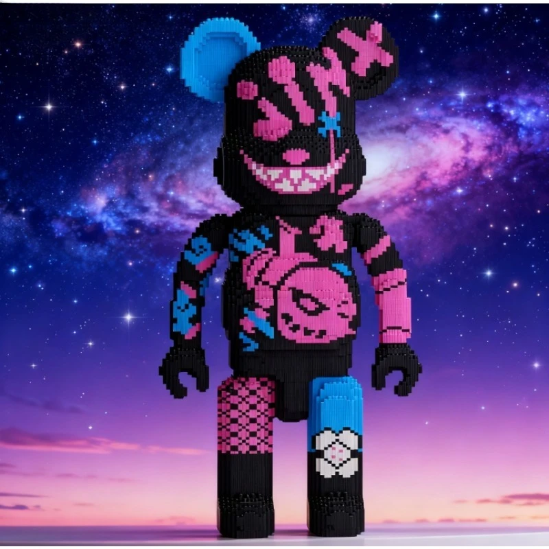 Bestseller Fluid Art Bär Bausteine Kawaii Bär Halb Anatomie Bär Ziegel Figur Modell Mini Ziegel Spielzeug für Geburtstag Geschenk