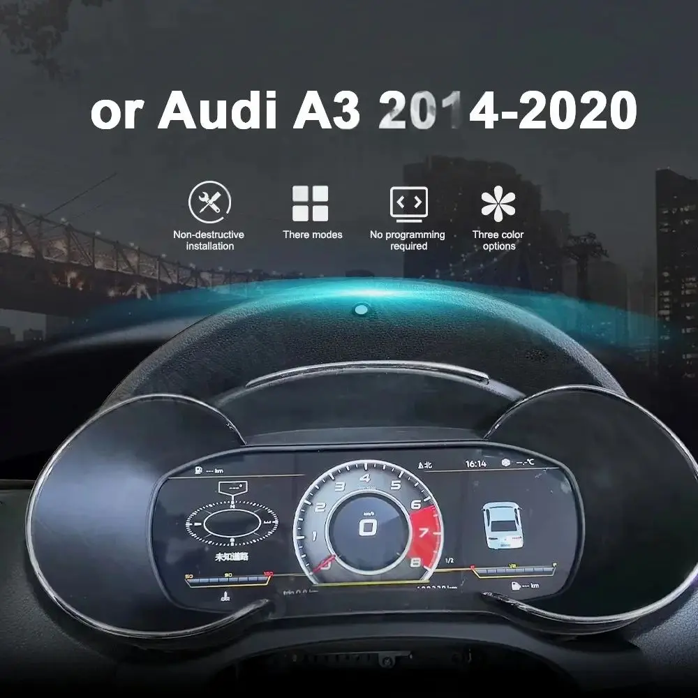 12.3 inch For Audi A3 2014 2015-2020 Car LCD Dashboard Digital Cluster Virtual Cockpit Instrument Speedometer Screen view 3